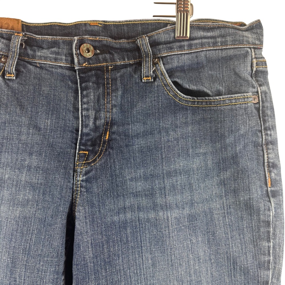 Gap 1969 Boot Cut Jeans Womens 12A Medium Tint Blue Stretch Denim 431908-00-1